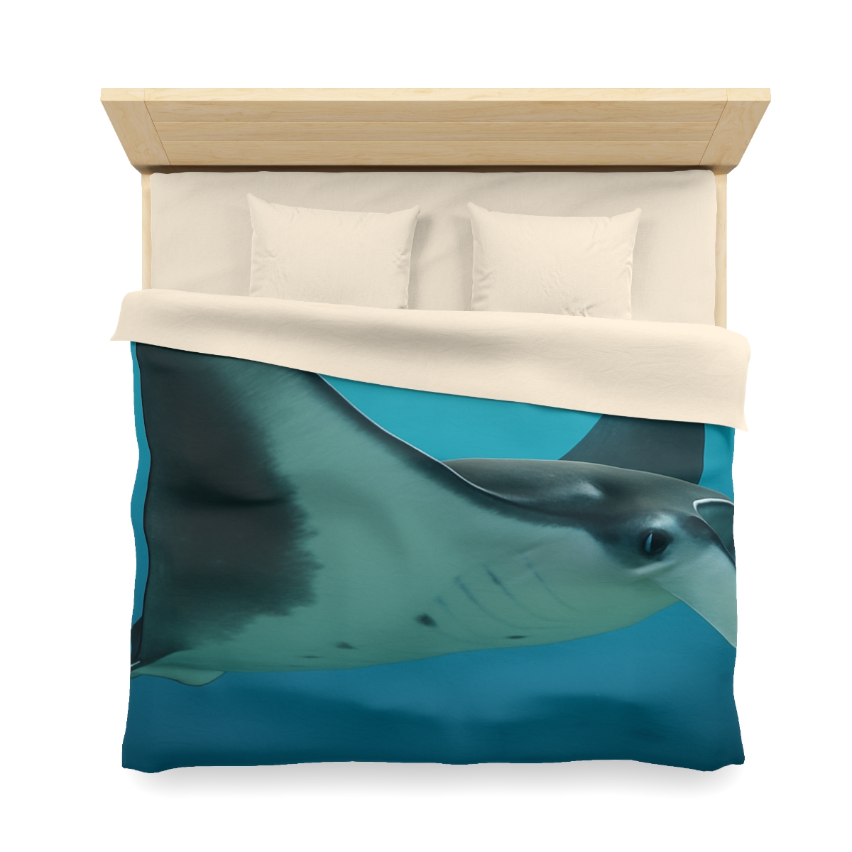 Tidal Wings Reef Manta Ray trendy bedroom duvets
