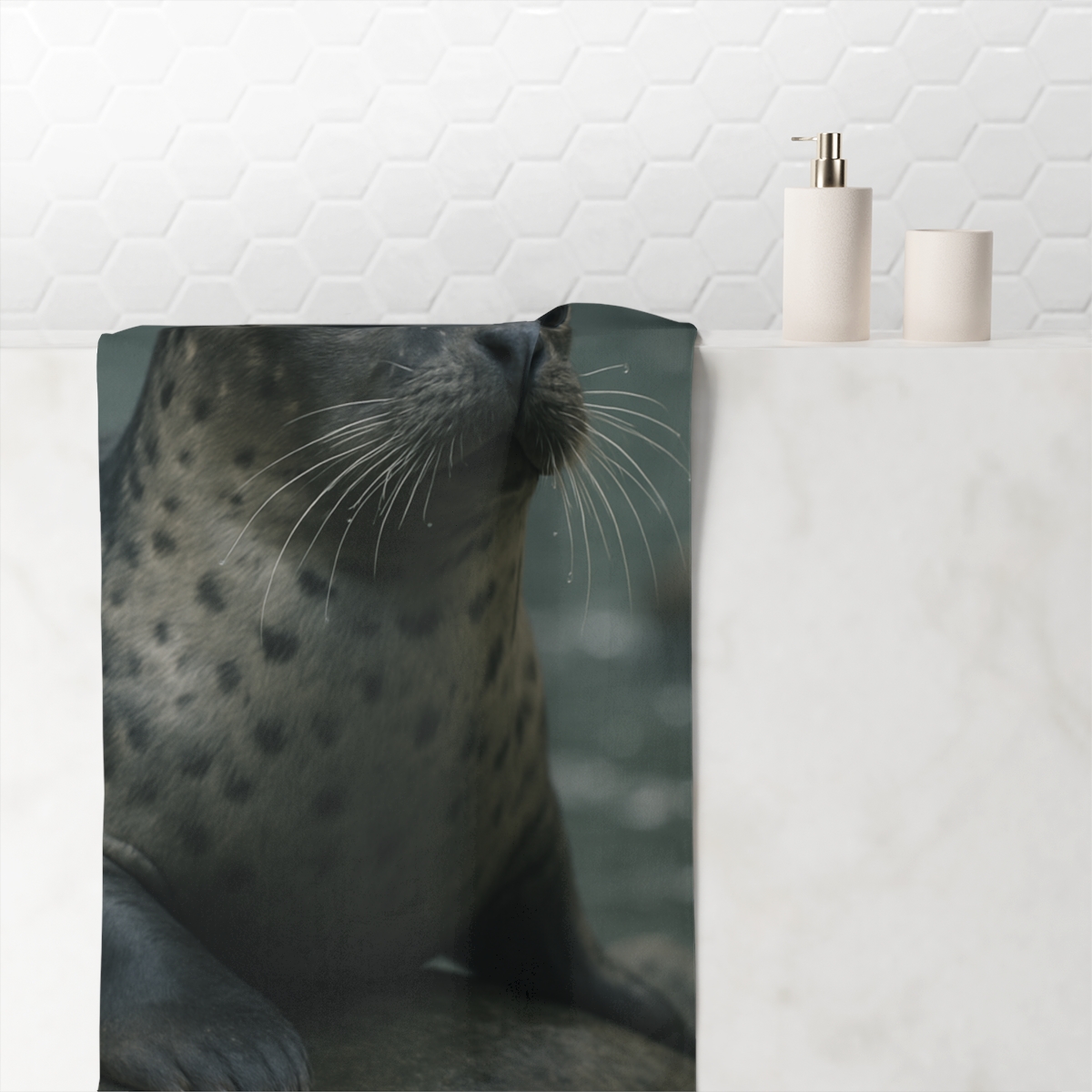 Tideglow Vigil Harbor Seal comfortable face towels