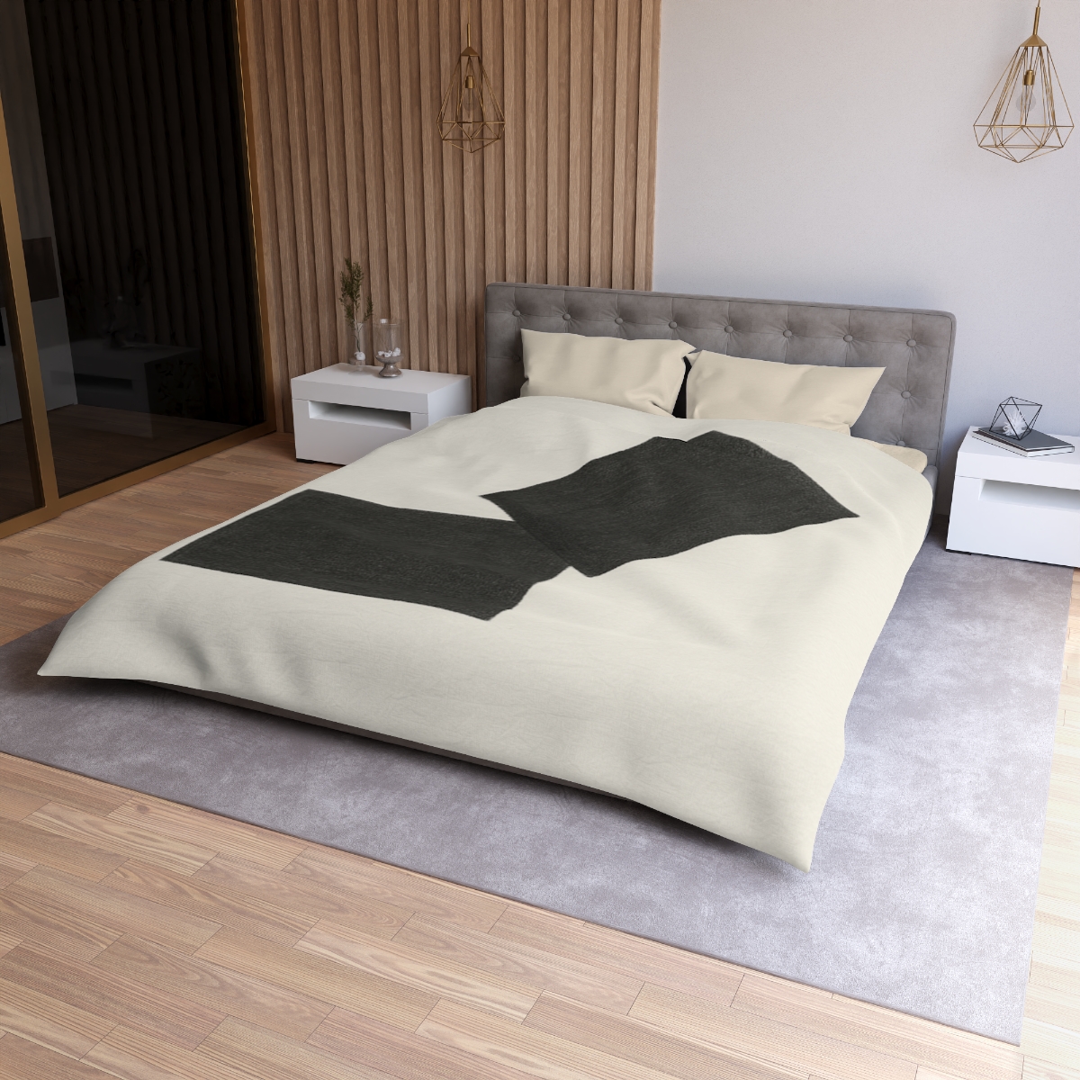 Tilted Twin Rectangle Calm stylish duvet covers