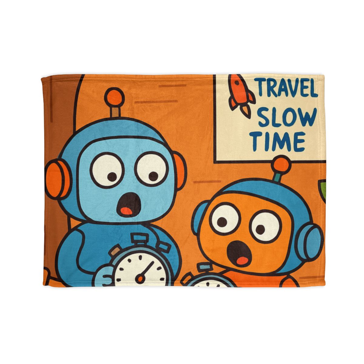 Time Dilation Treehouse Twins personalized cozy blankets