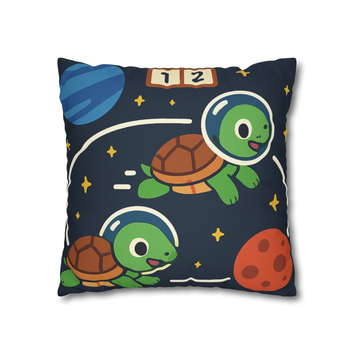 Time Dilation Turtle Race Across Star Track personalized pillow covers