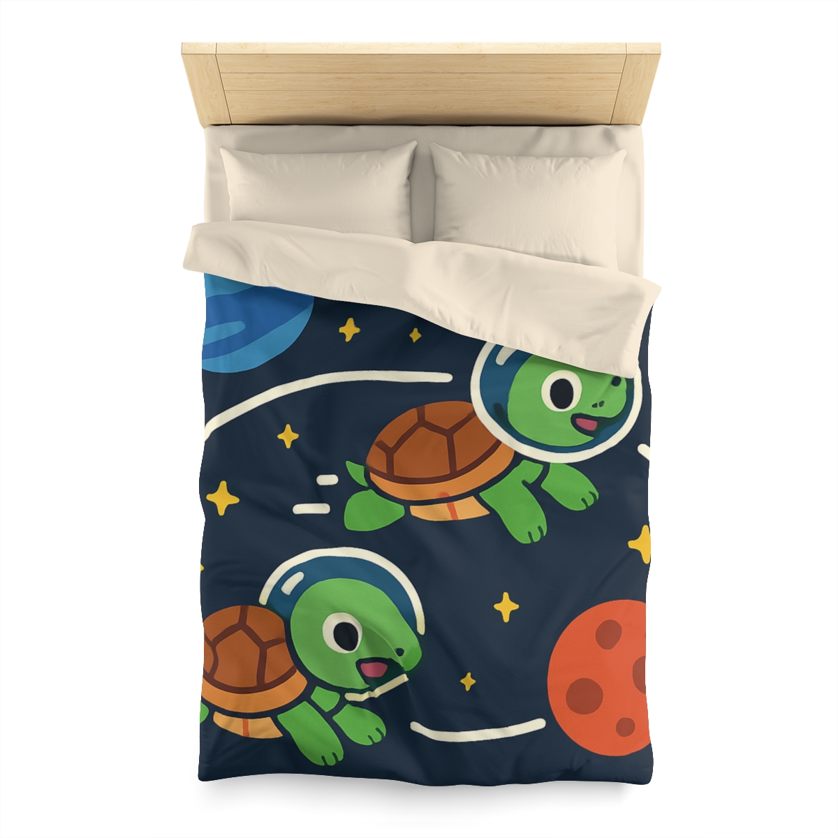 Time Dilation Turtle Race Across Star Track trendy bedroom duvets
