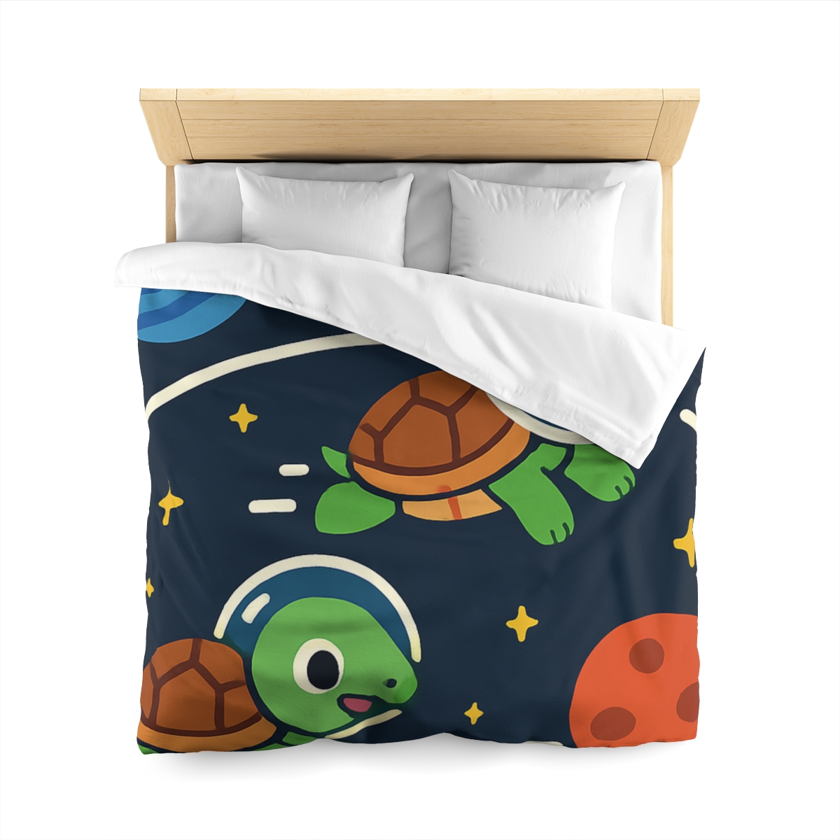 Time Dilation Turtle Race Across Star Track trendy bedroom duvets