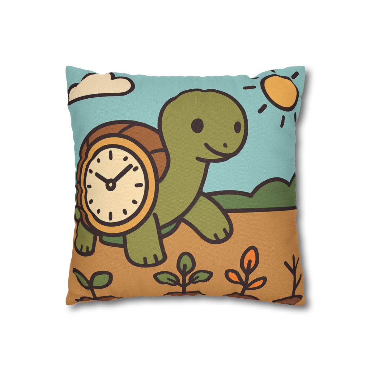 Time Travel Turtle Garden unique gift pillow cases
