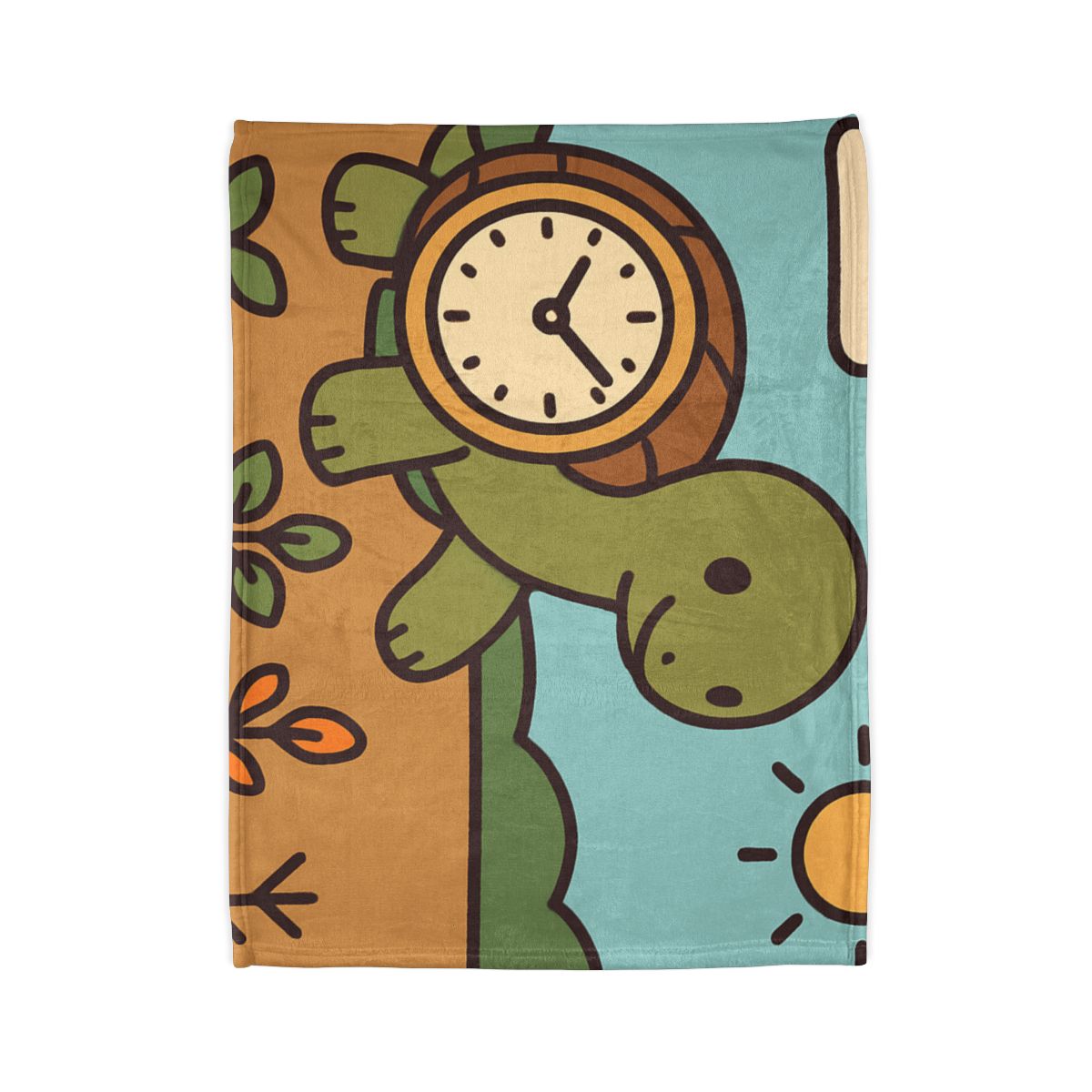 Time Travel Turtle Garden stylish throw blankets
