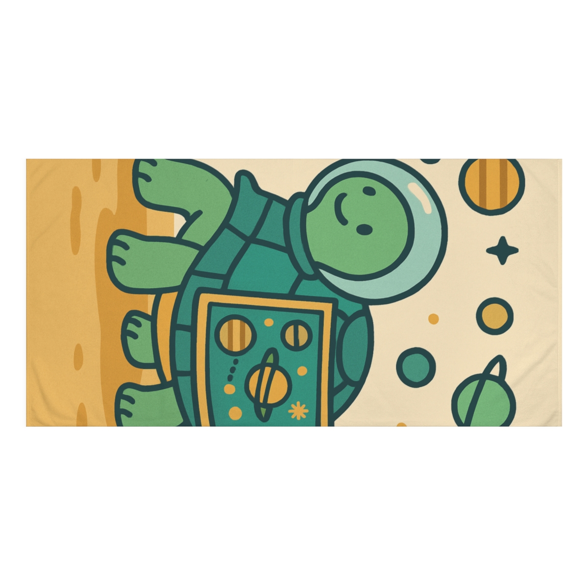 Time Traveler Turtle comfortable face towels