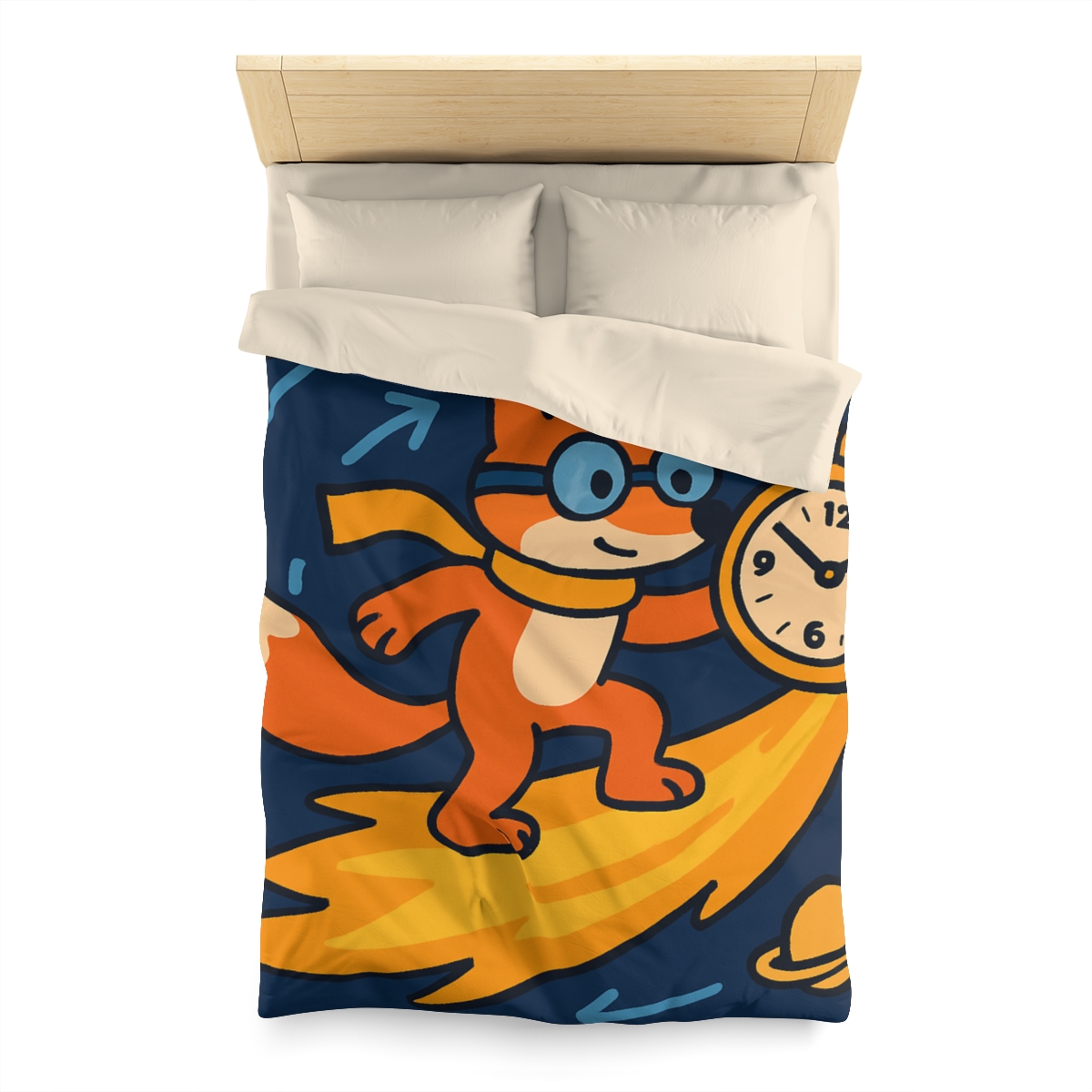 Time Traveling Comet Fox stylish duvet covers