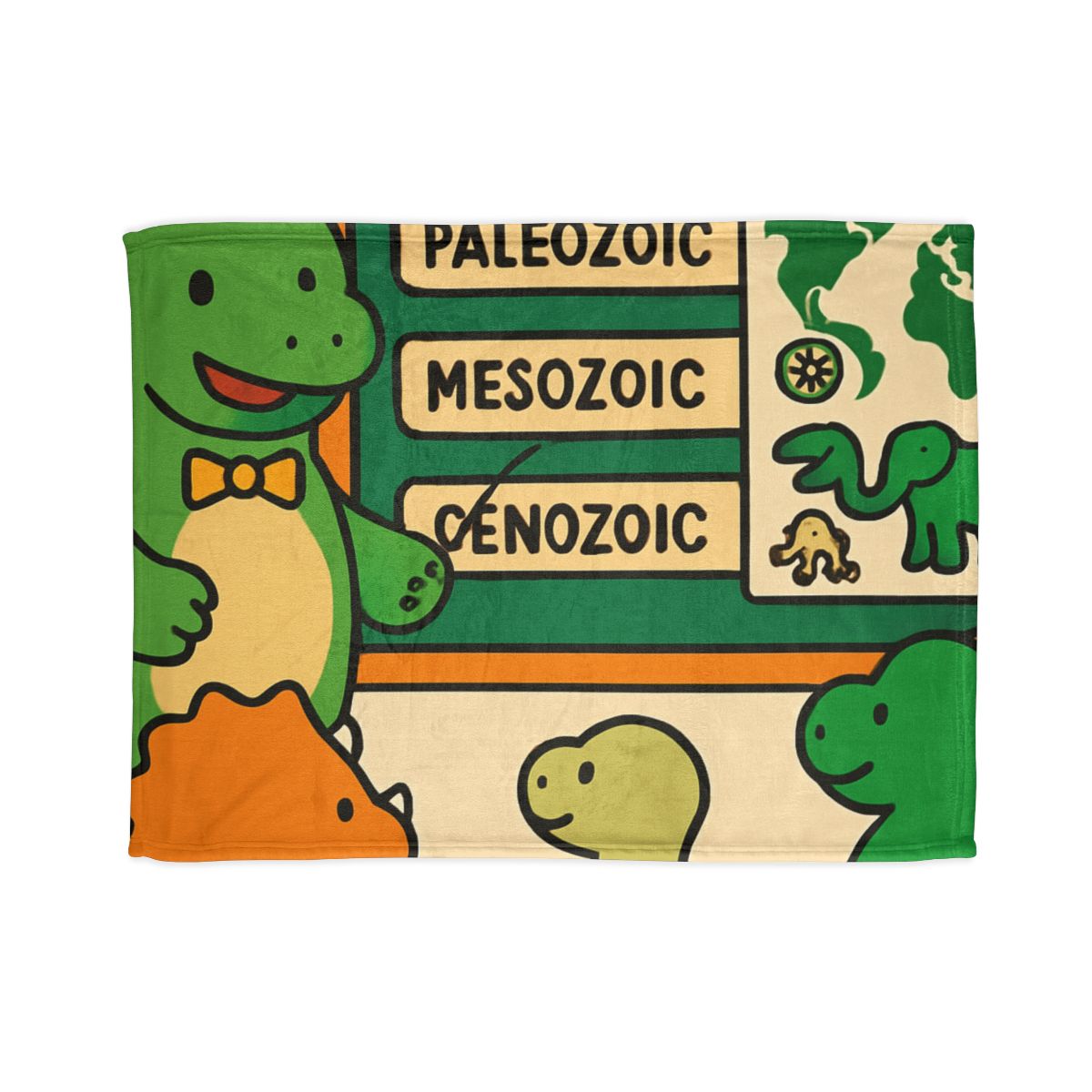 Time Traveling Dino Classroom designer printed blankets