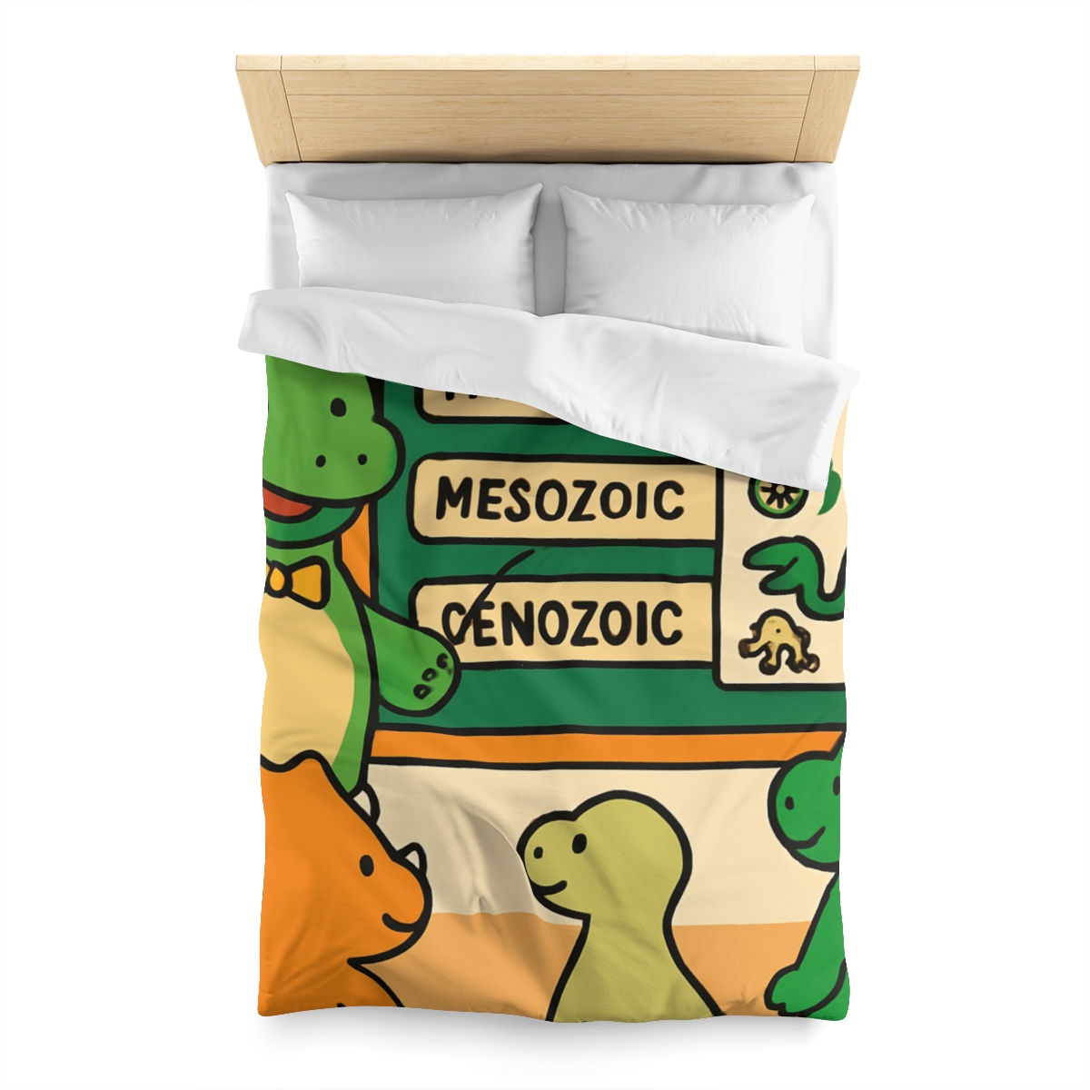 Time Traveling Dino Classroom unique patterned duvets