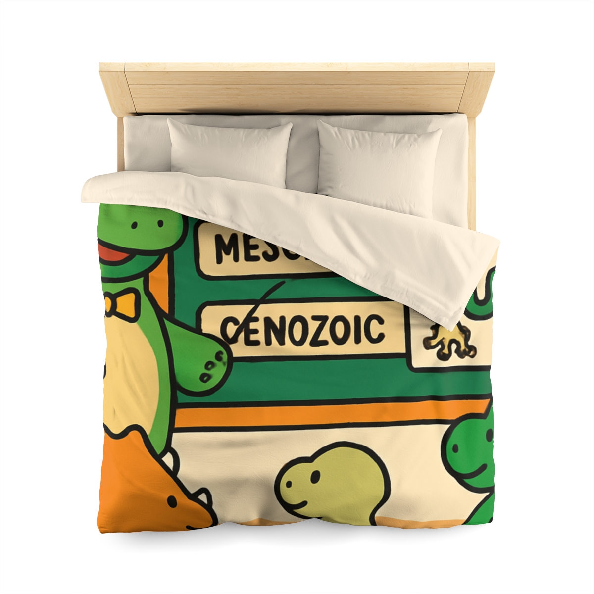 Time Traveling Dino Classroom unique patterned duvets