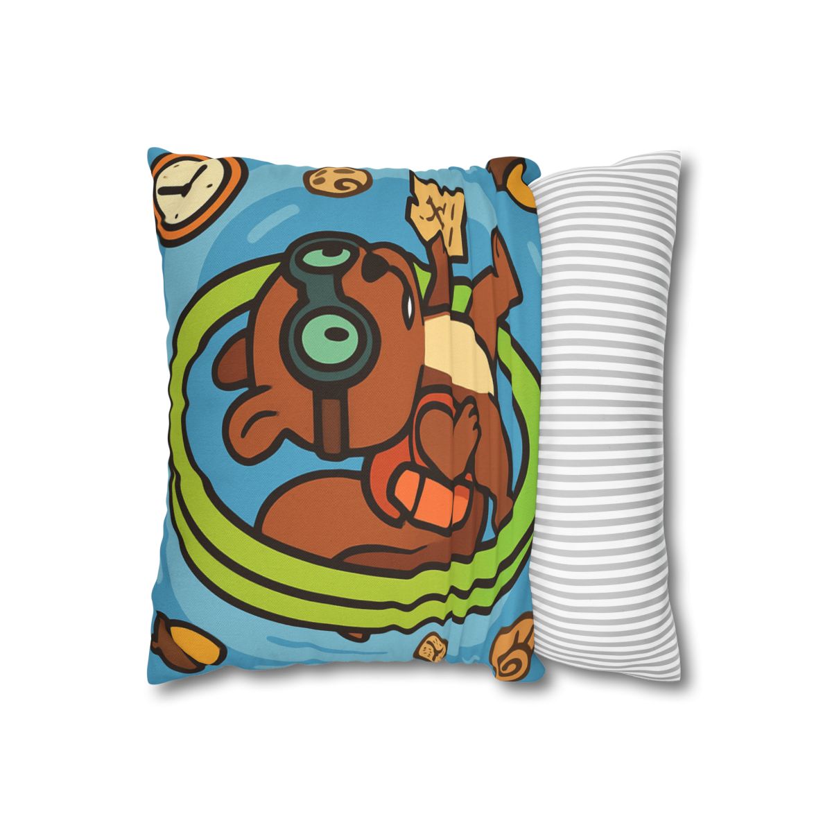 Time-Traveling Squirrel Explorer comfortable bedding pillow covers