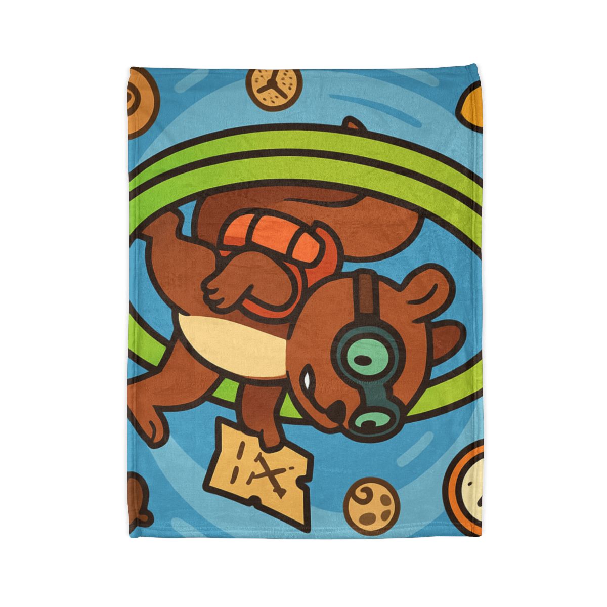 Time-Traveling Squirrel Explorer decorative home blankets