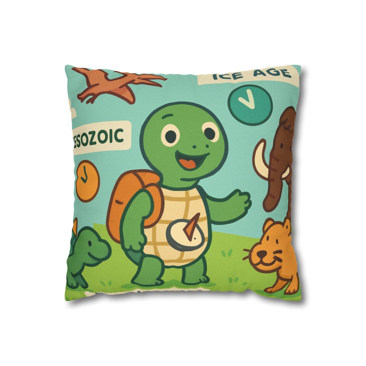 Time-Traveling Tortoise trendy patterned pillow cases