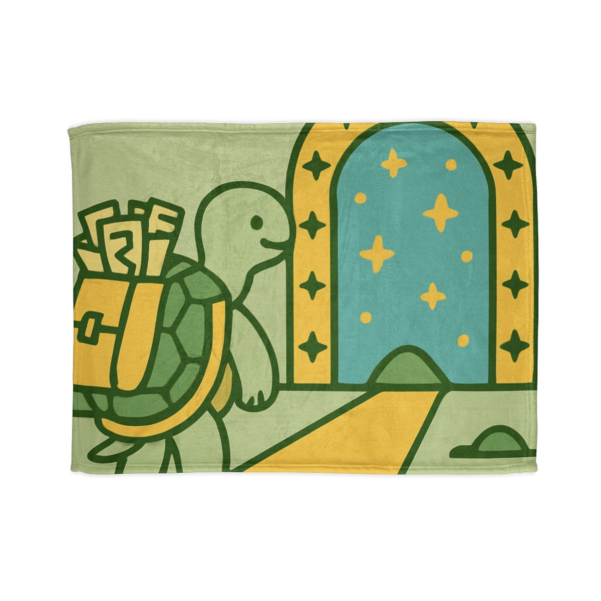 Time-Traveling Tortoise personalized cozy blankets