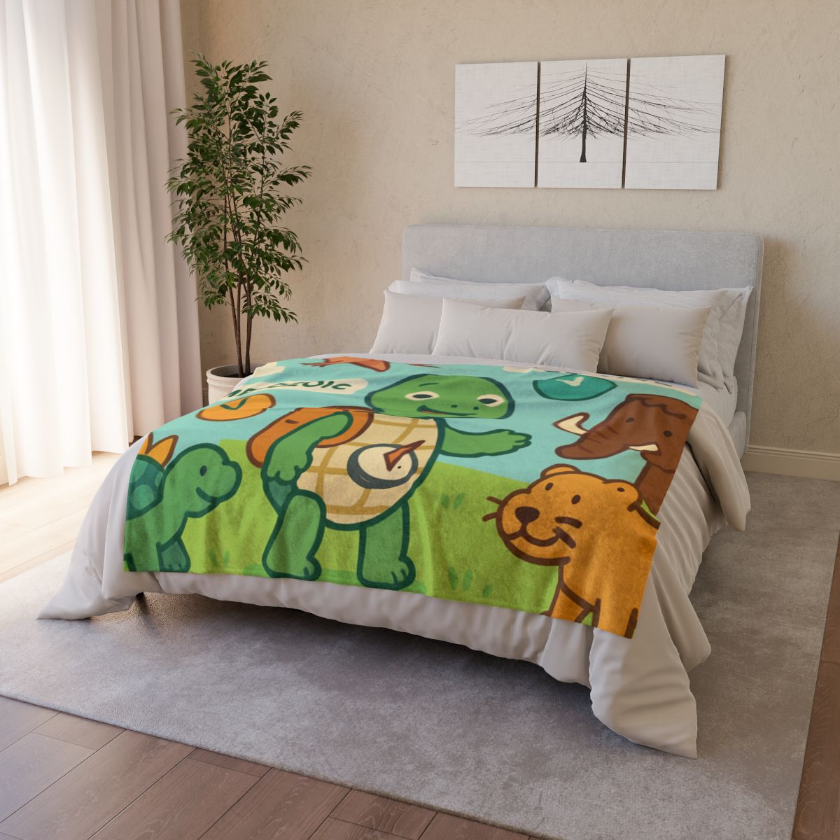 Time-Traveling Tortoise warm winter blankets