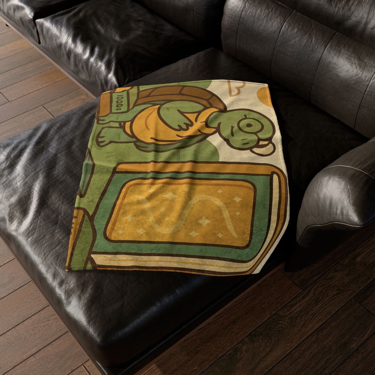 Time Traveling Tortoise Library designer printed blankets
