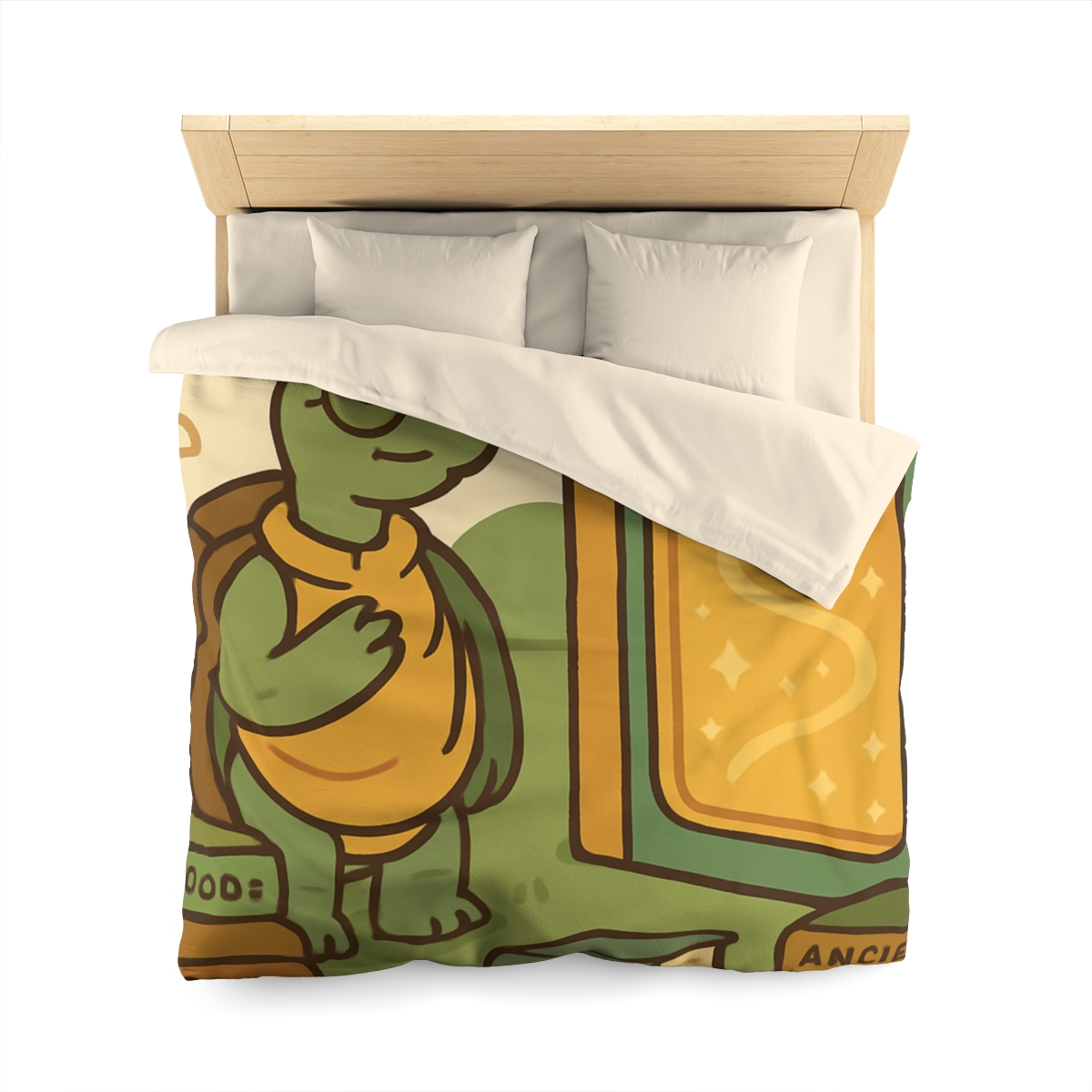 Time Traveling Tortoise Library warm winter duvets
