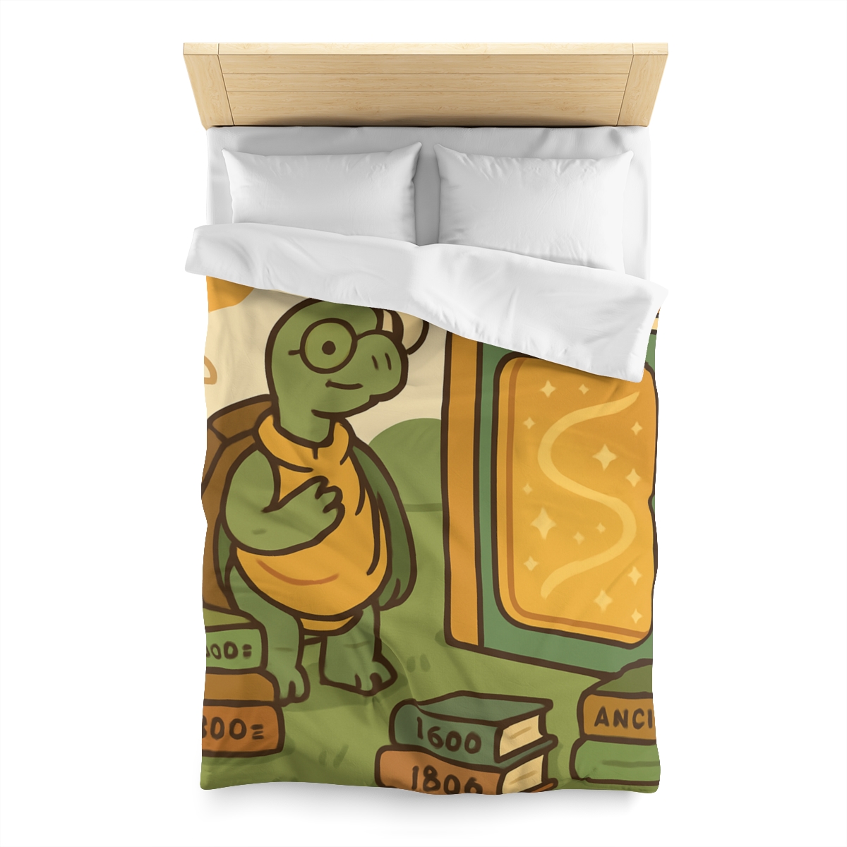 Time Traveling Tortoise Library warm winter duvets