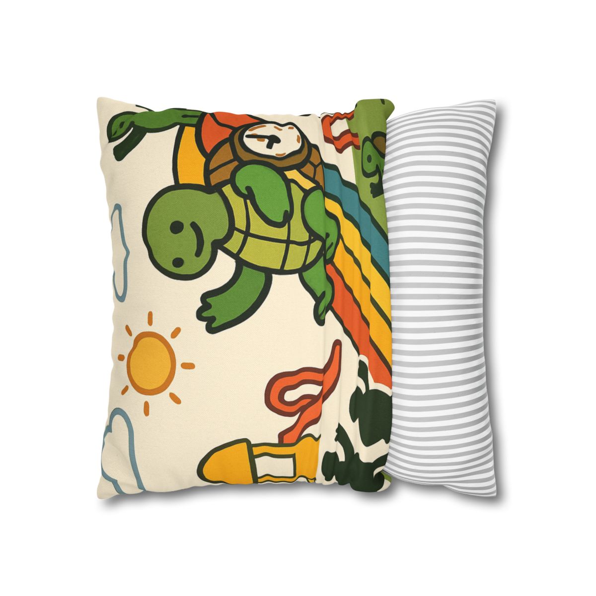 Time Traveling Tortoise Playground stylish decorative pillowcases