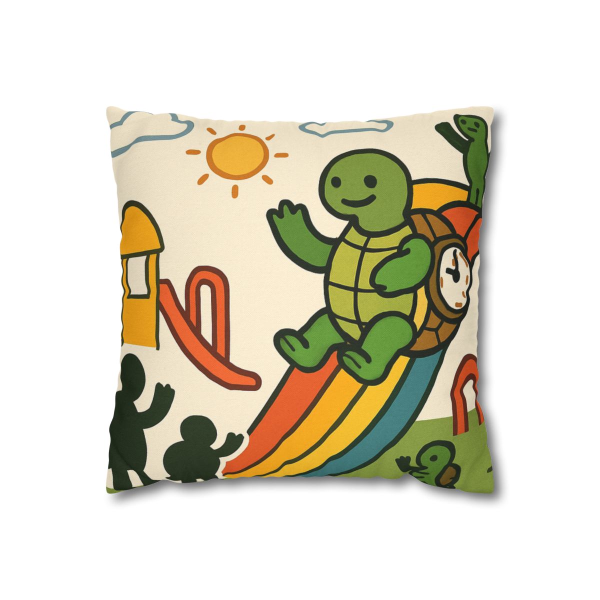 Time Traveling Tortoise Playground stylish decorative pillowcases