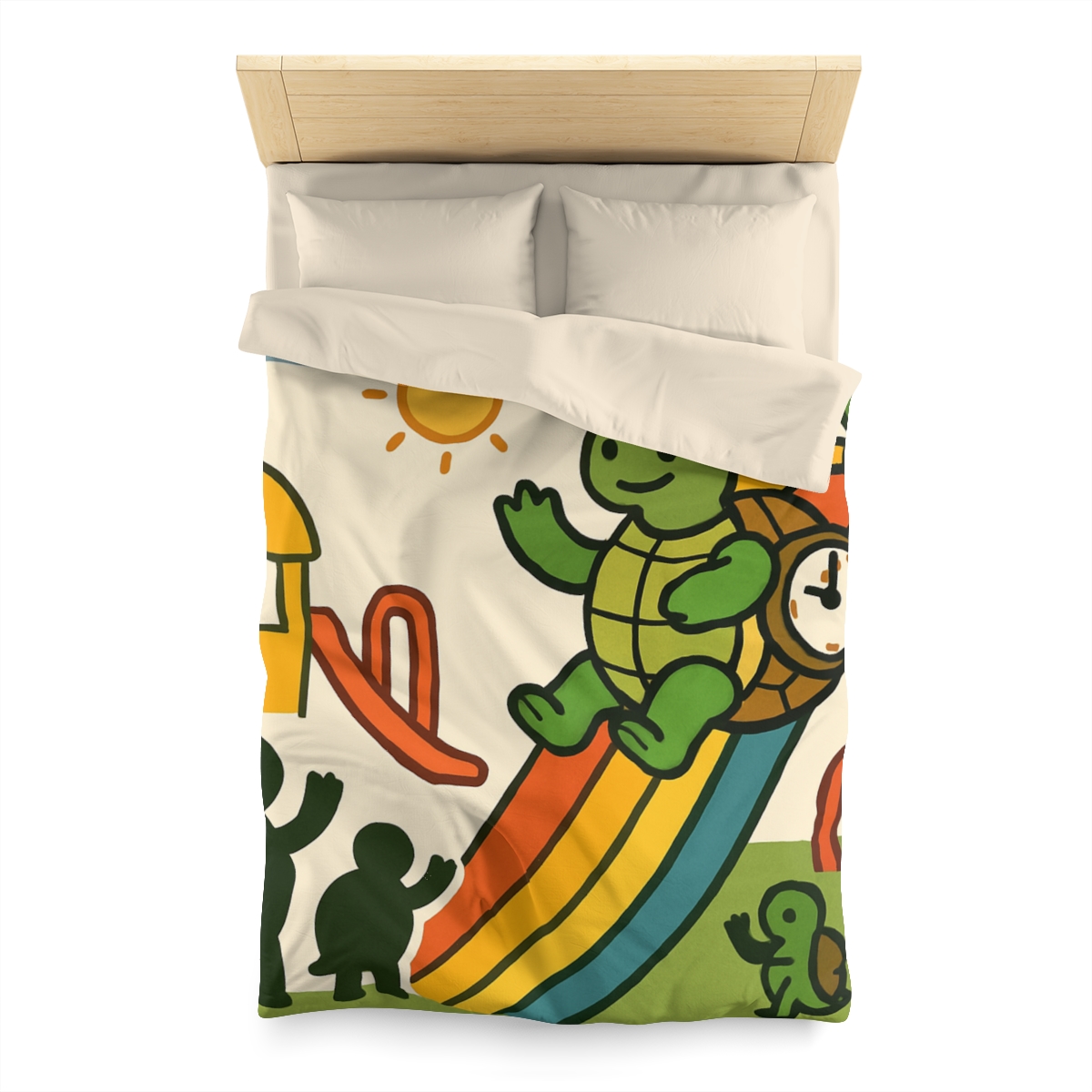 Time Traveling Tortoise Playground unique patterned duvets