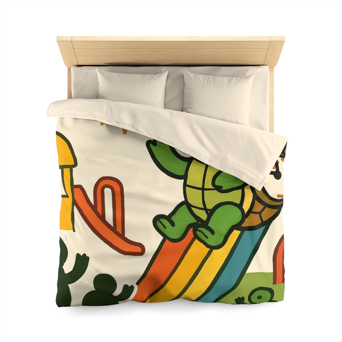 Time Traveling Tortoise Playground unique patterned duvets