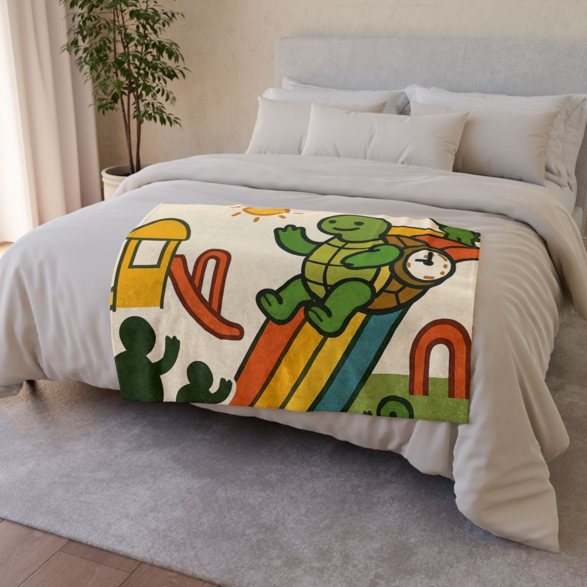 Time Traveling Tortoise Playground custom blankets