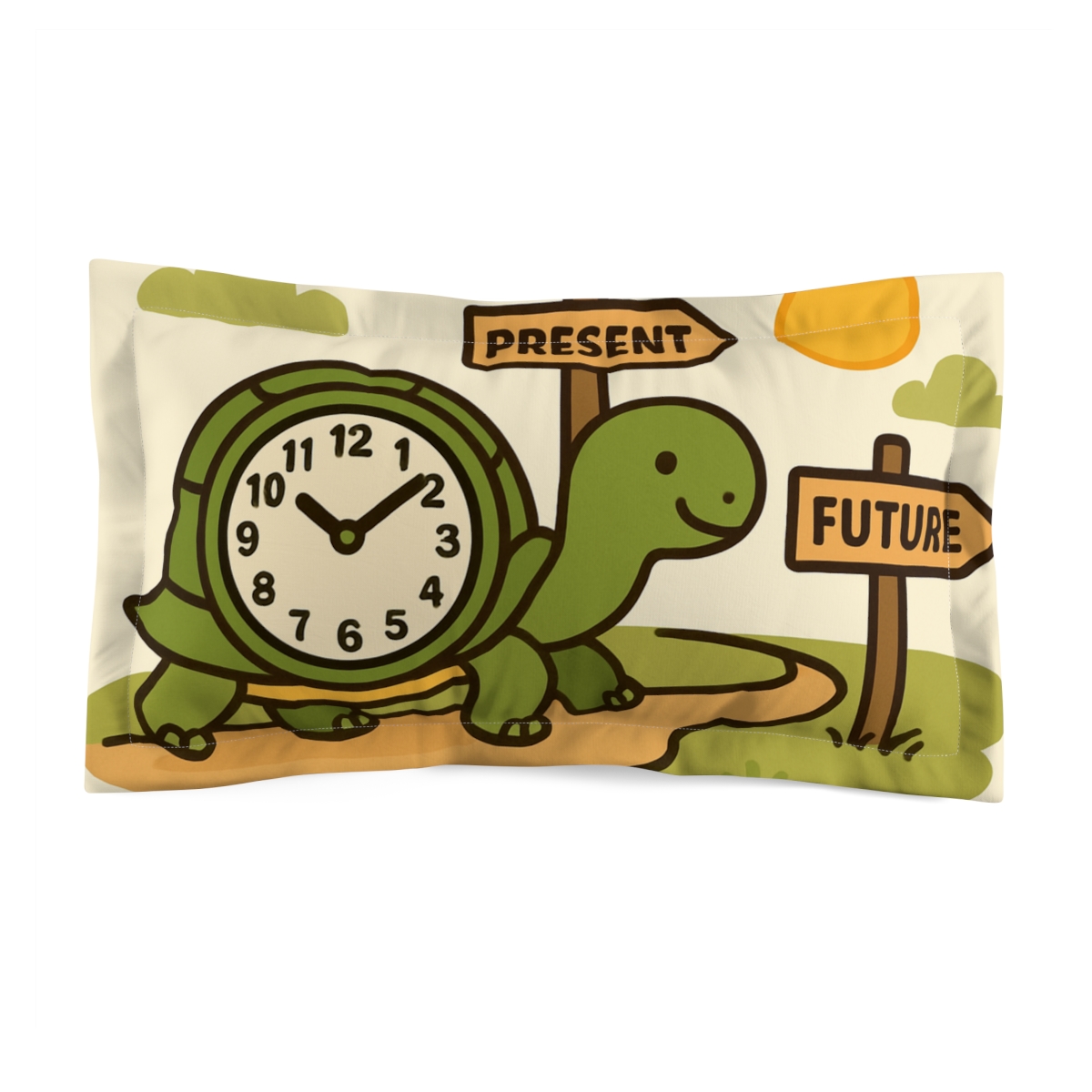 Time Traveling Tortoise Trail designer printed pillows
