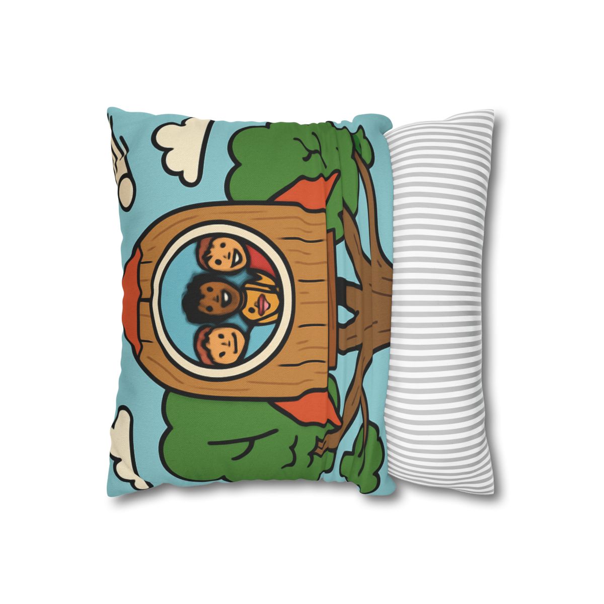 Time Traveling Treehouse Rocket stylish decorative pillowcases