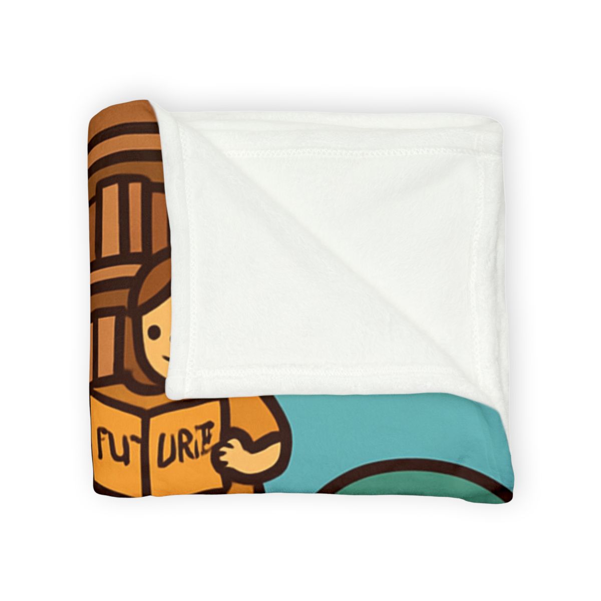 Time Traveling Turtle Library trendy patterned blankets