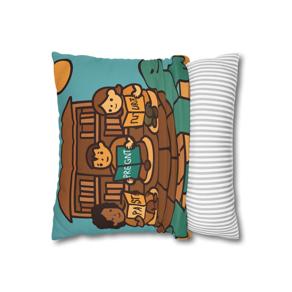 Time Traveling Turtle Library custom pillow cases