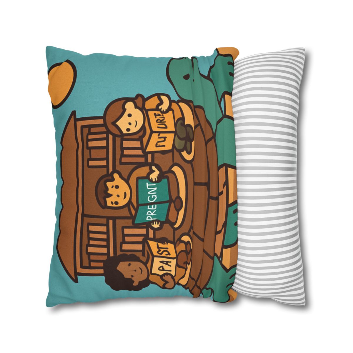 Time Traveling Turtle Library custom pillow cases