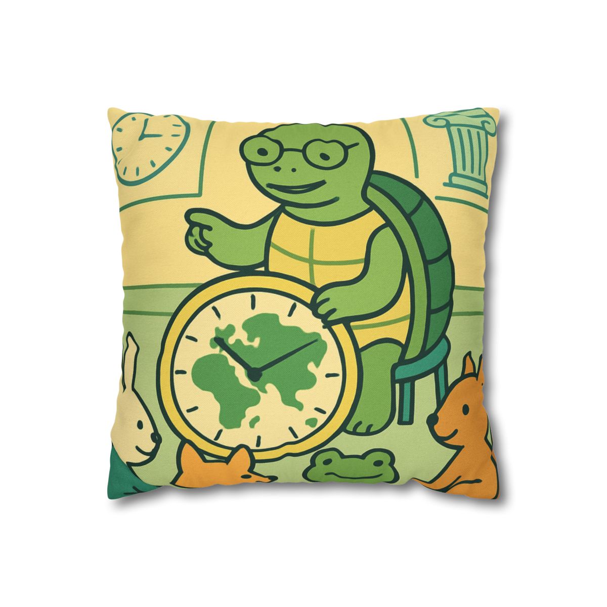 Time-Traveling Turtle School personalized pillow covers