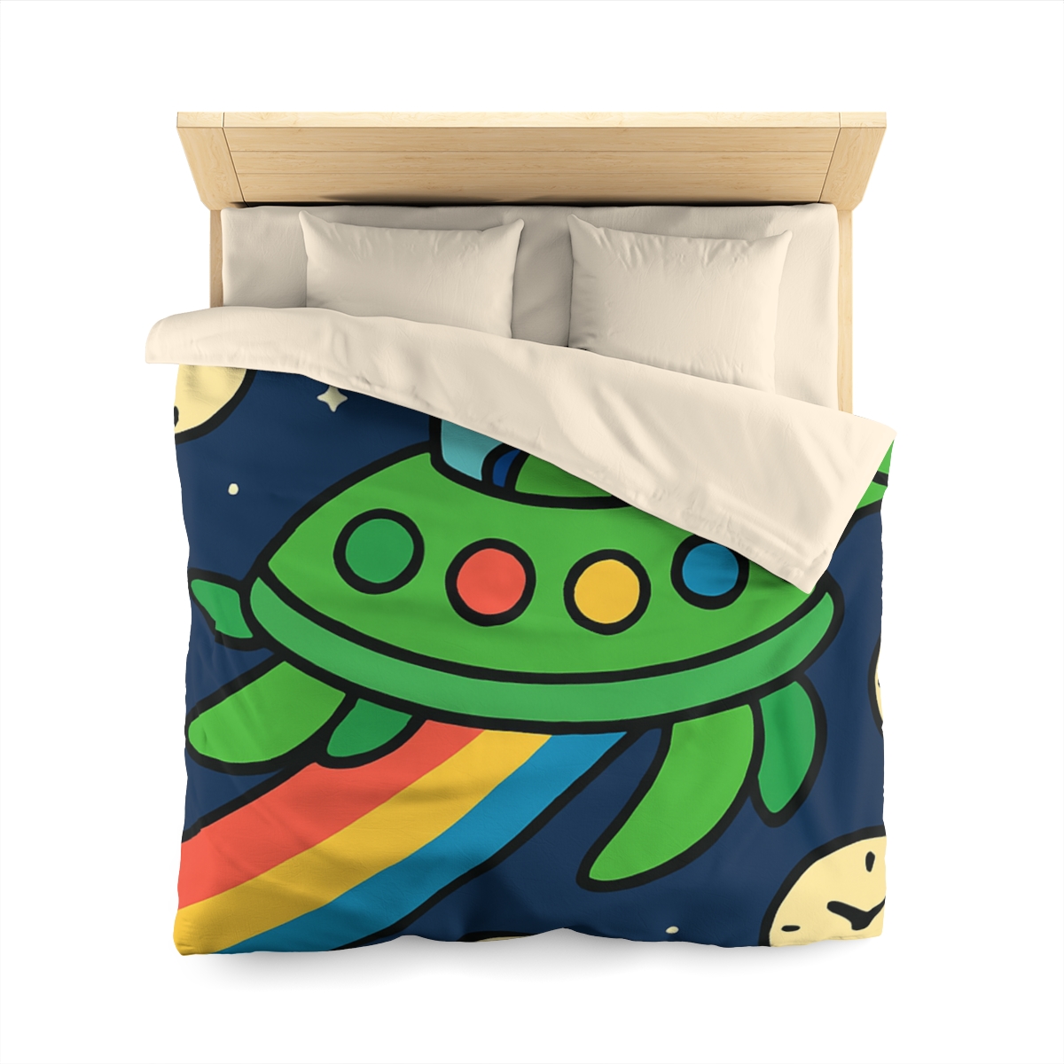 Time Traveling Turtle Spaceship warm winter duvets