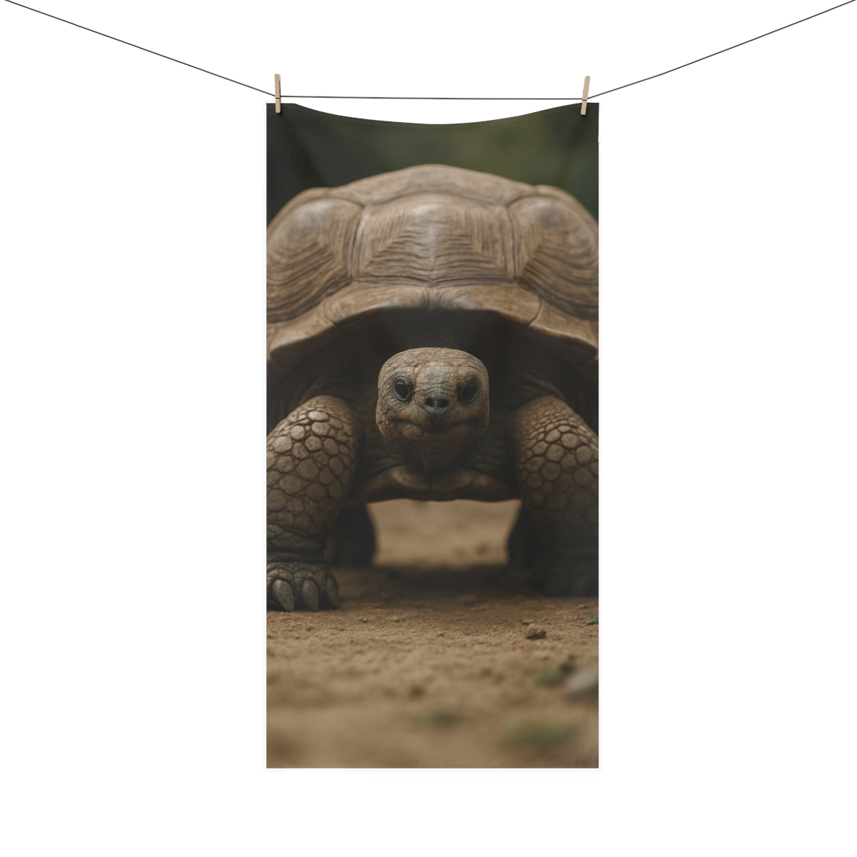 Timeworn Wanderer Giant Tortoise decorative home towels