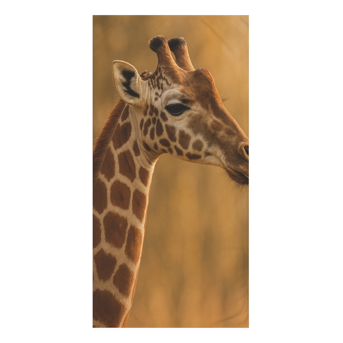Towering Grazer Giraffe stylish beach towels