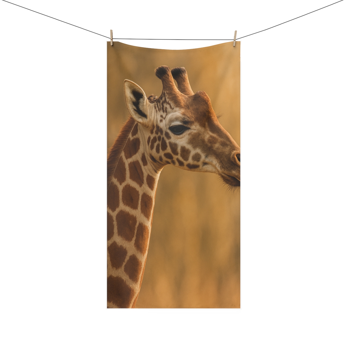 Towering Grazer Giraffe stylish beach towels