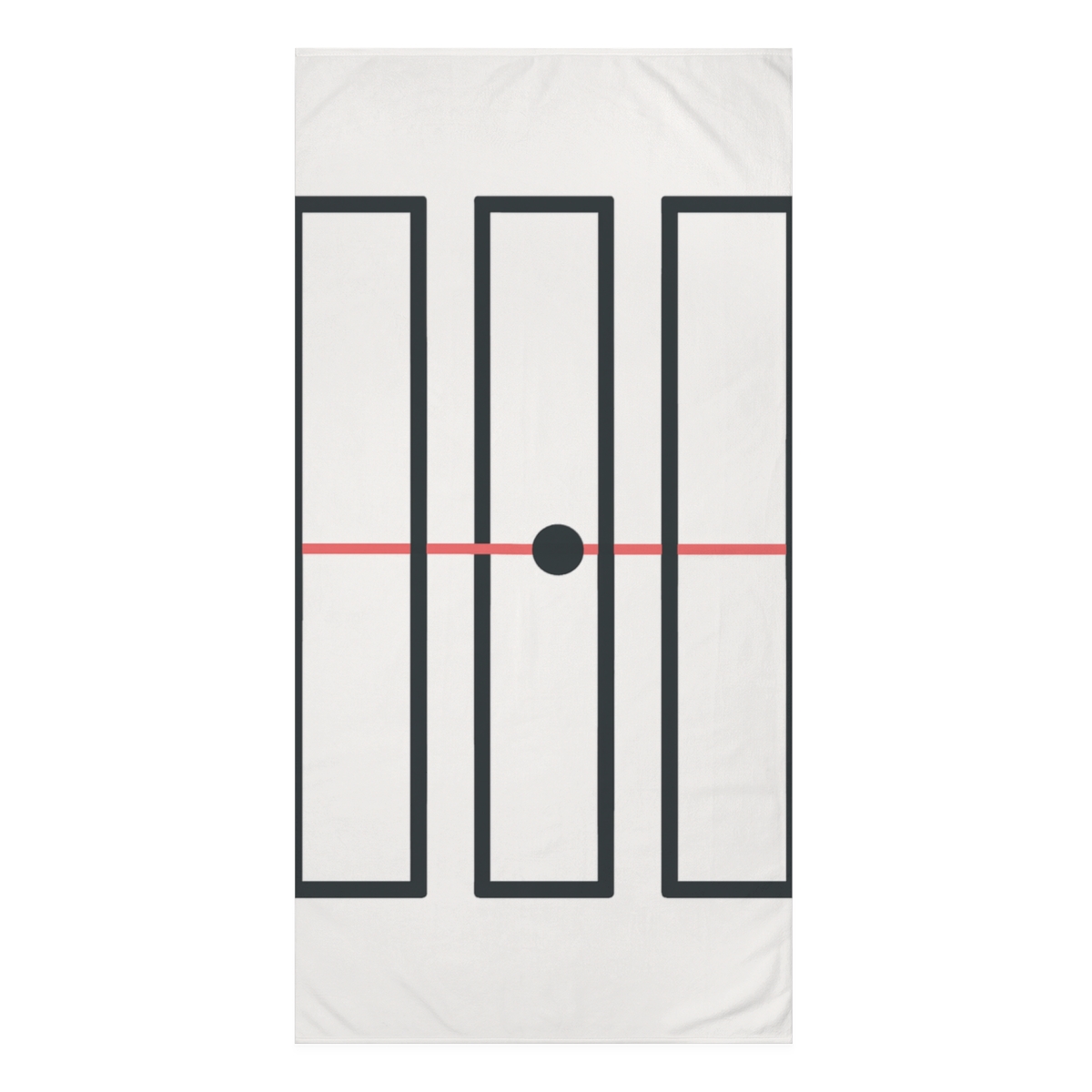 Transit Window Triptych designer printed towels