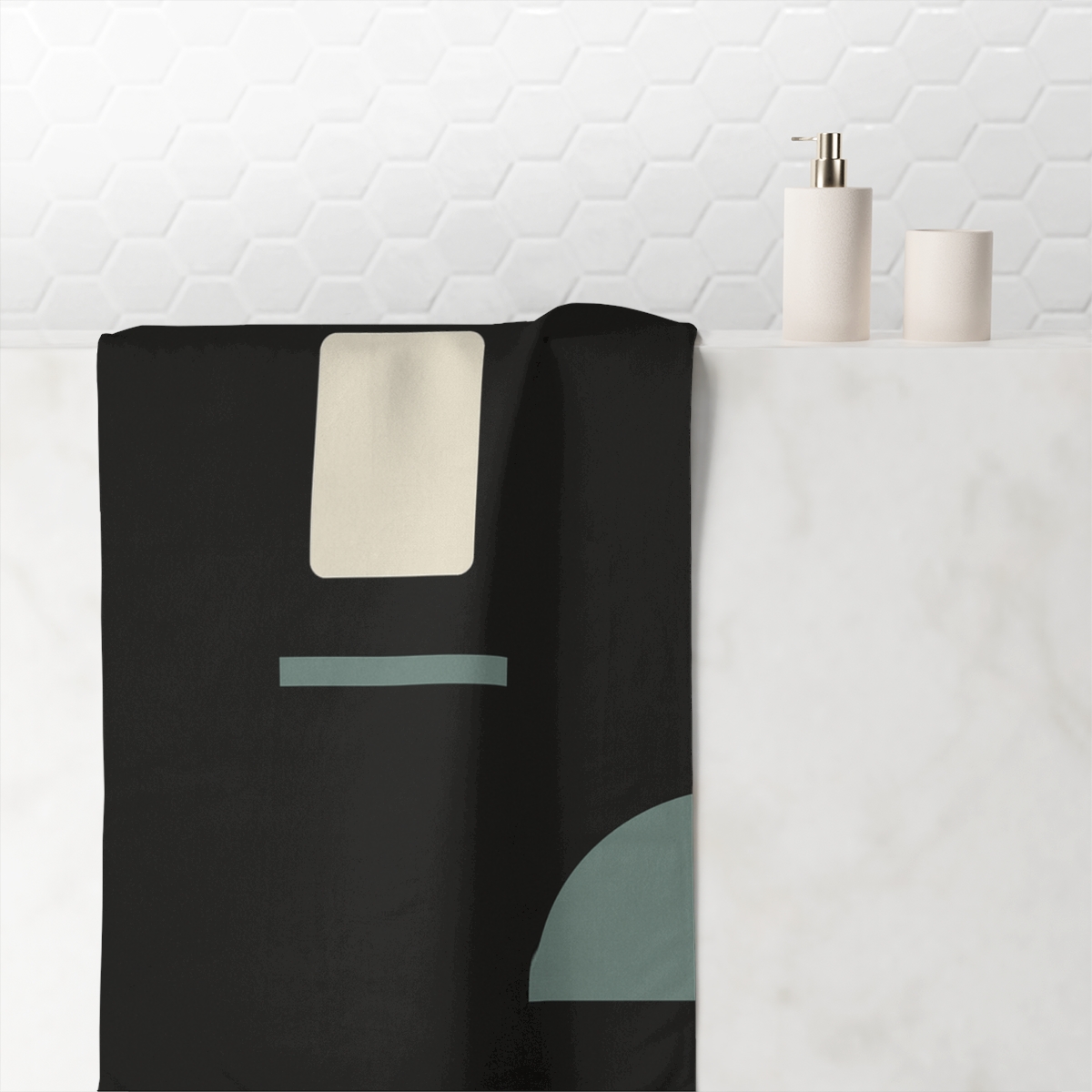 Triad Arc Window Balance personalized bath towels