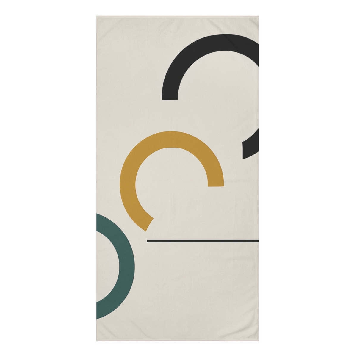 Triad Arc Window Composition personalized bath towels