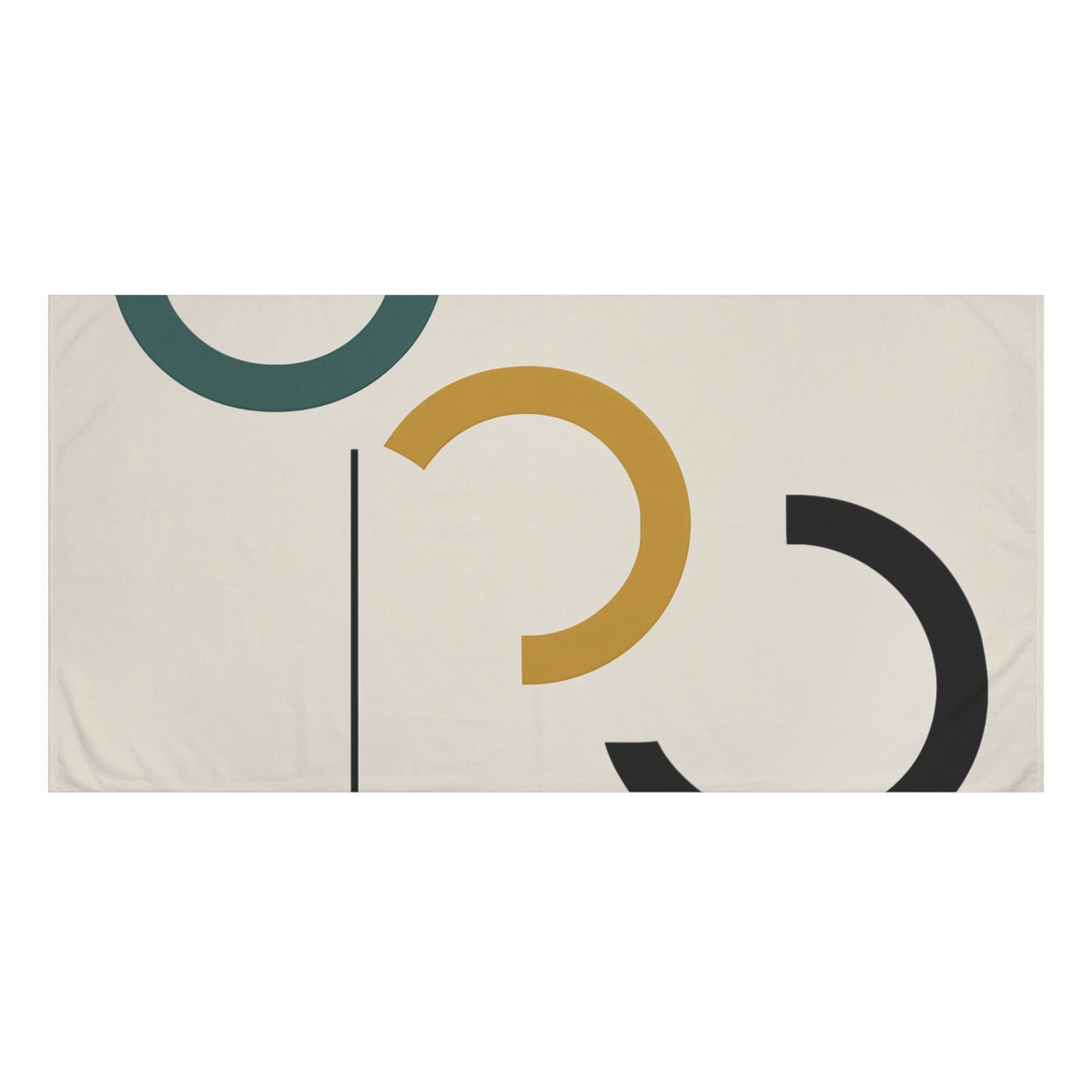 Triad Arc Window Composition personalized bath towels