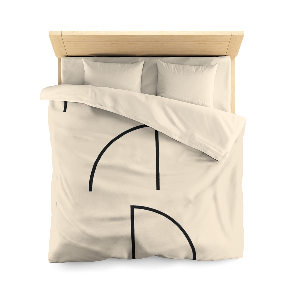 Triad Arc Window Grid designer printed duvets