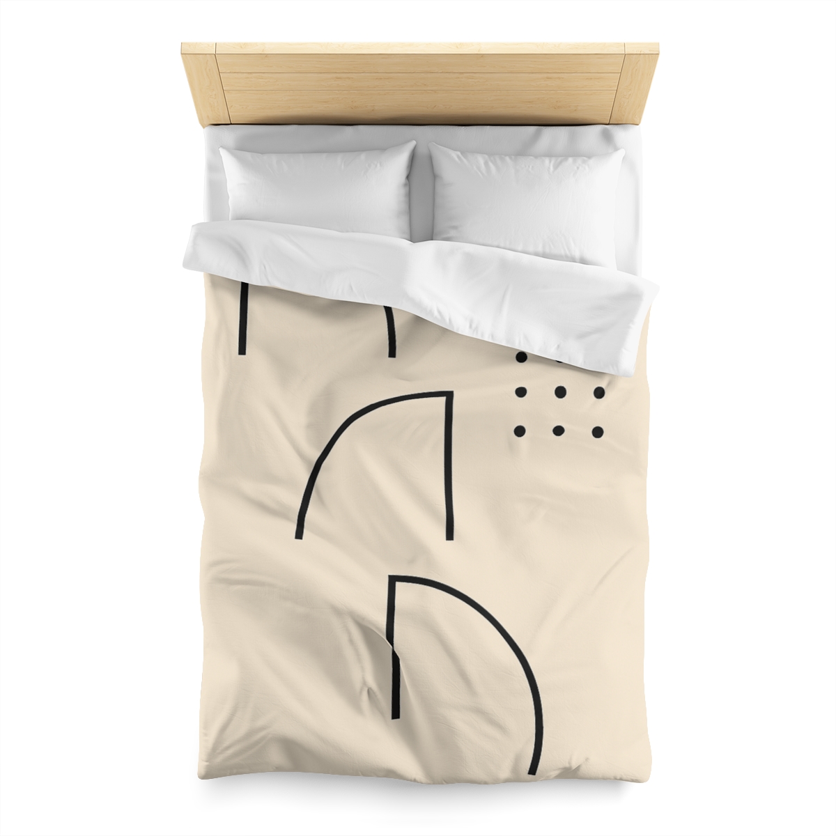 Triad Arc Window Grid designer printed duvets