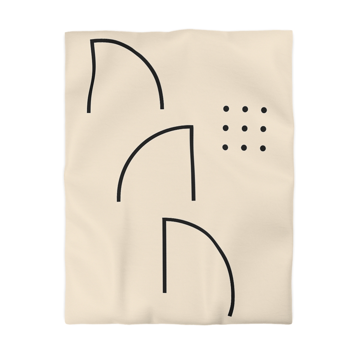 Triad Arc Window Grid designer printed duvets