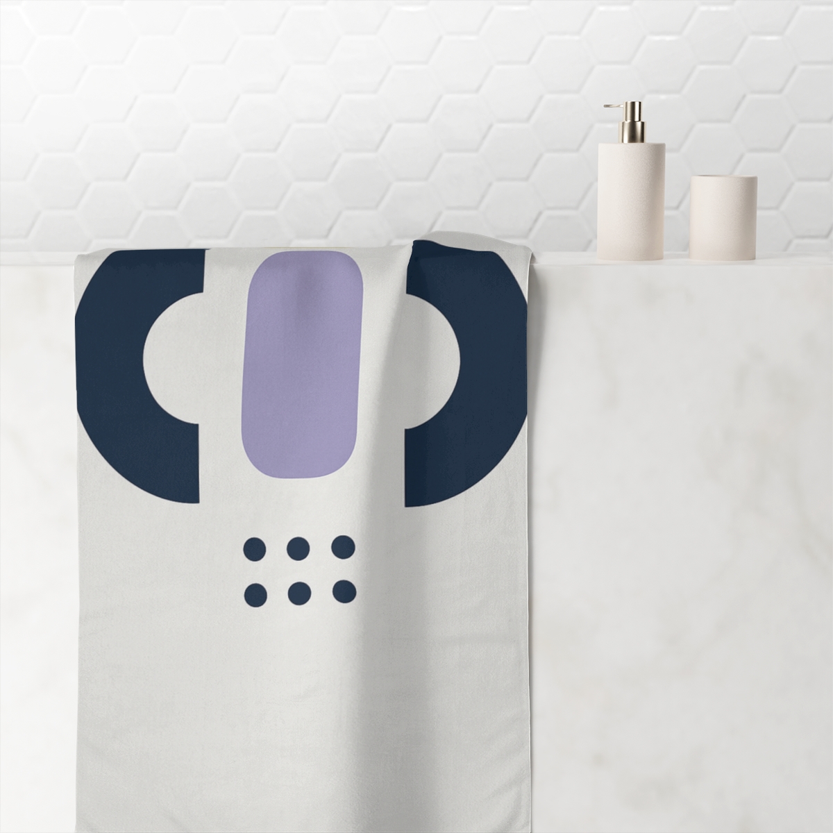 Triad Arcs With Missing Grid Point personalized bath towels