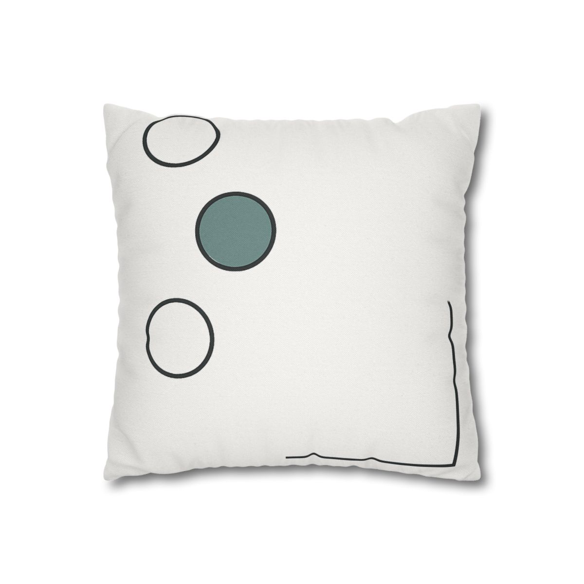Triad Circles With Corner Frame Pause unique gift pillow cases