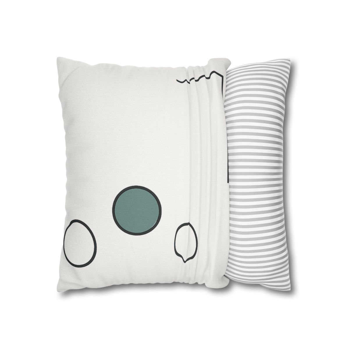 Triad Circles With Corner Frame Pause unique gift pillow cases