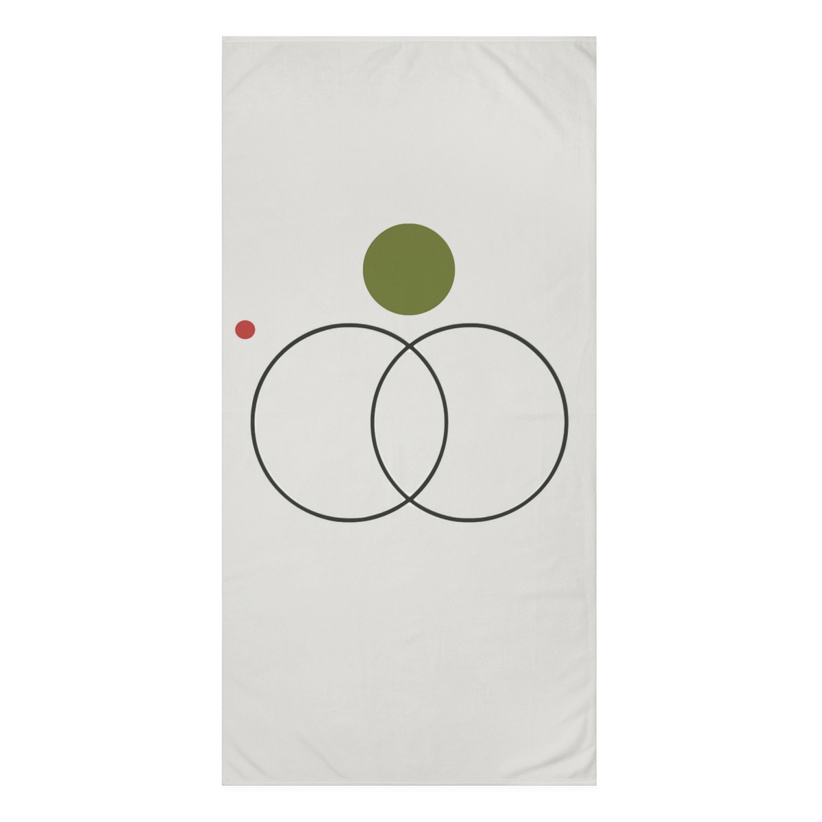 Triad Circles With Shared Tangent soft cotton towels