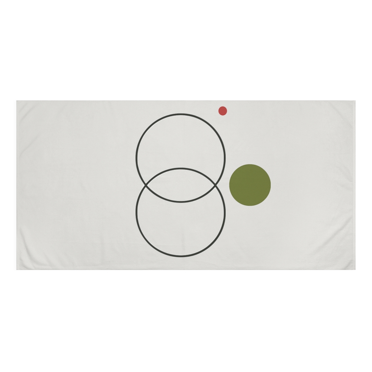 Triad Circles With Shared Tangent soft cotton towels