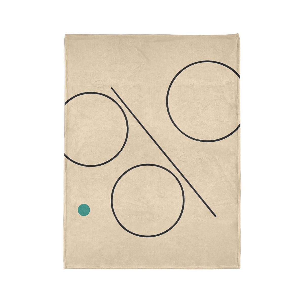 Triad Discs With Shared Tangent Line decorative home blankets